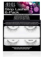 Load image into Gallery viewer, Ardell Strip Lash Natural #110 6-Pack Black #60070-Beauty Zone Nail Supply