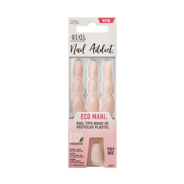 Ardell Press-on Nails Nail Addict Eco Mani French Nail Art #58639
