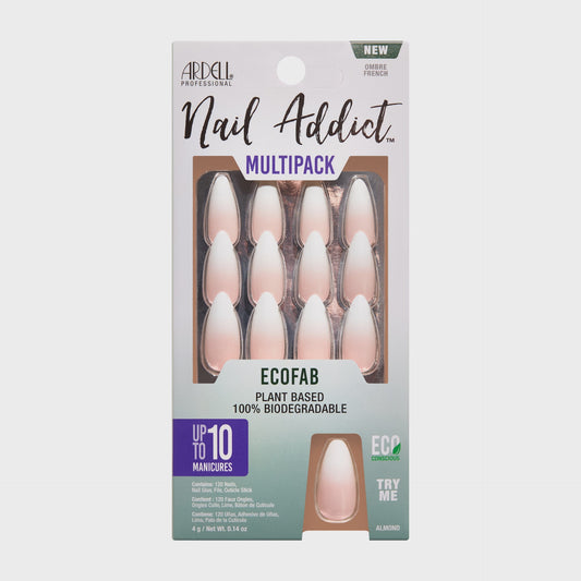 Ardell Press-on Nails Nail Addict EcoFab Ombre French Multipack  #36679