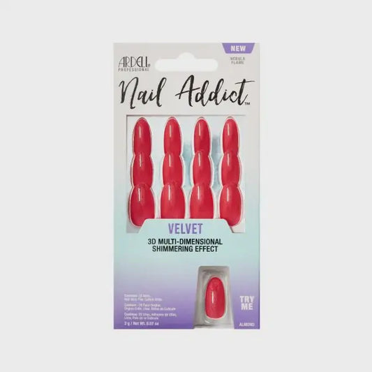 Ardell Press-on Nails Nail Addict Velvet Nebula Flame  #58630