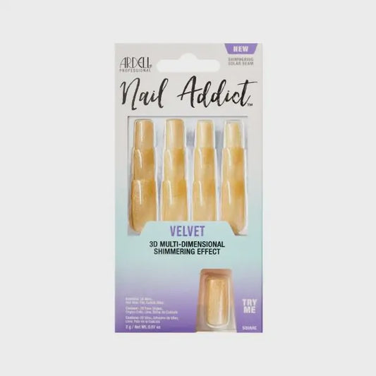 Ardell Press-on Nails Nail Addict Velvet Shimmering Solar Beam #58631