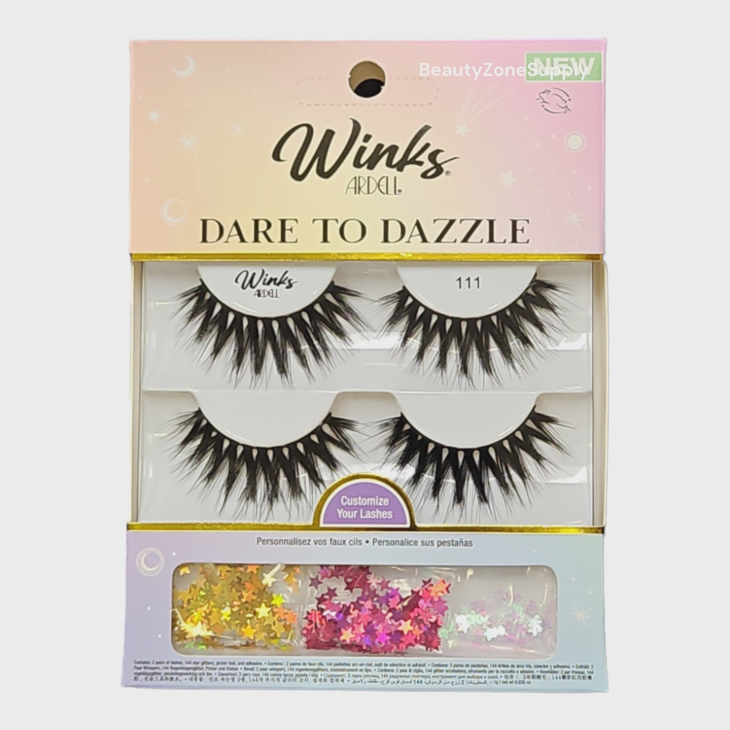 Ardell Strip Lashes Winks Dare to Dazzle 111 Stars #58136