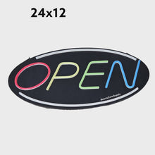 Load image into Gallery viewer, Business Sign Neon Open Sign 24x12 in OP2412