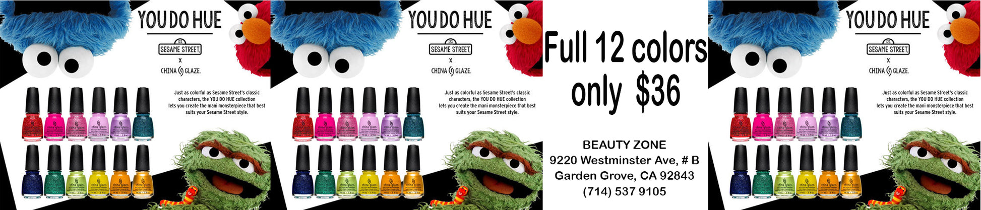 CHINA GLAZE NAIL POLISH LACQUER YOU DO HUE - 12 PIECE-Beauty Zone Nail Supply