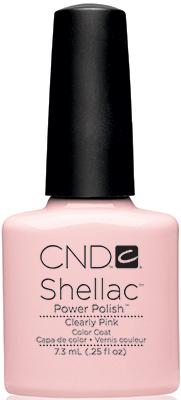Cnd Shellac Clearly Pink .25 Fl Oz-Beauty Zone Nail Supply