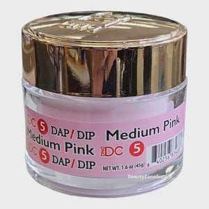 DC DND Dap Dip Powder & Acrylic powder 2 oz #Medium Pink 5