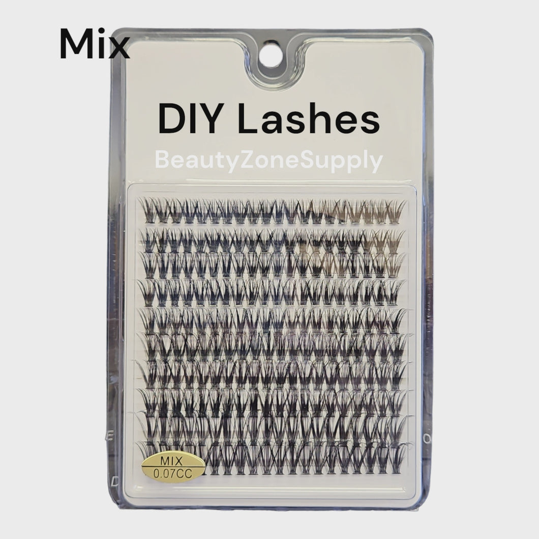 DIY Eyelash Extensions  #1 Eyelash Size Mix mm