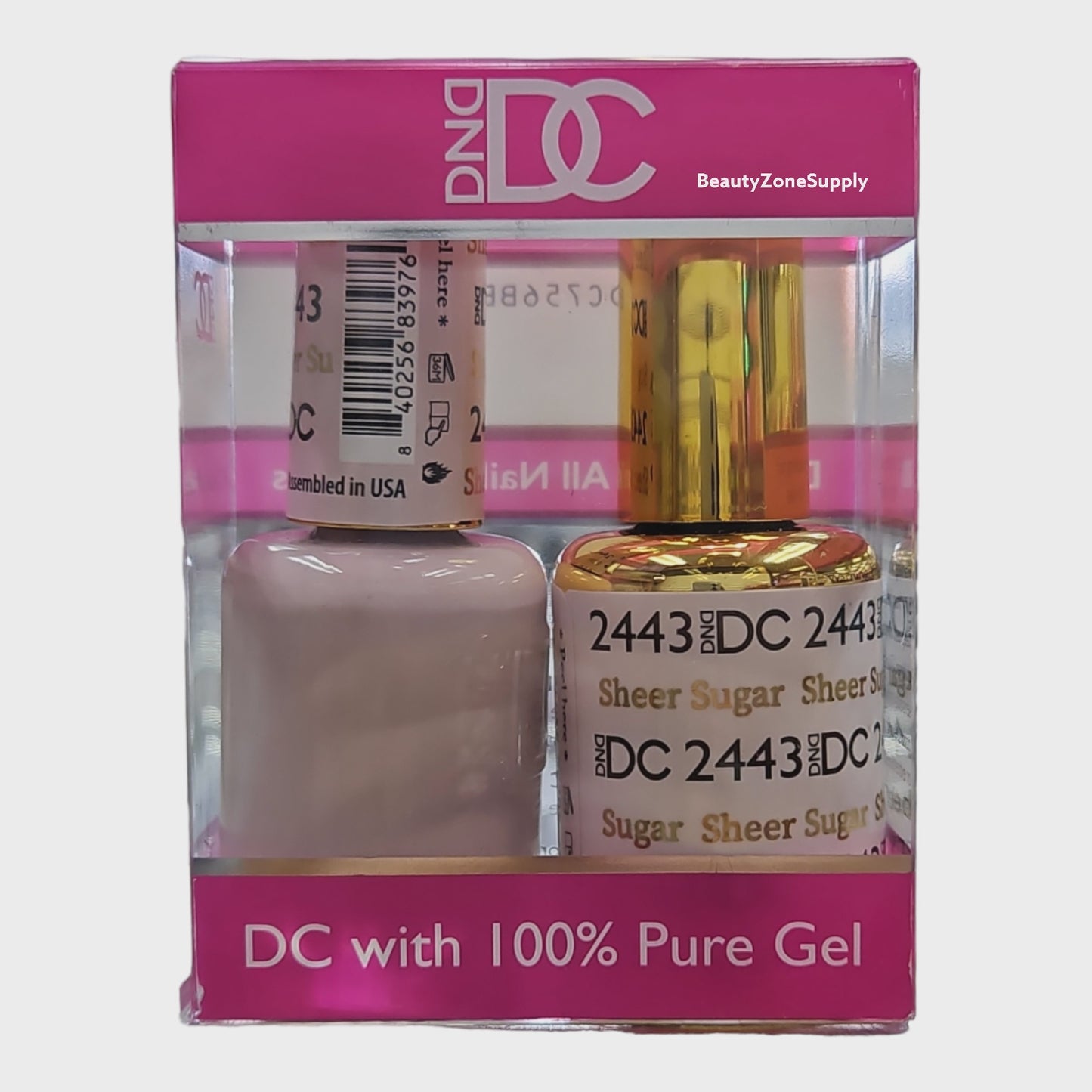 DND DC Duo Gel & Lacquer Sheer Sugar #2443