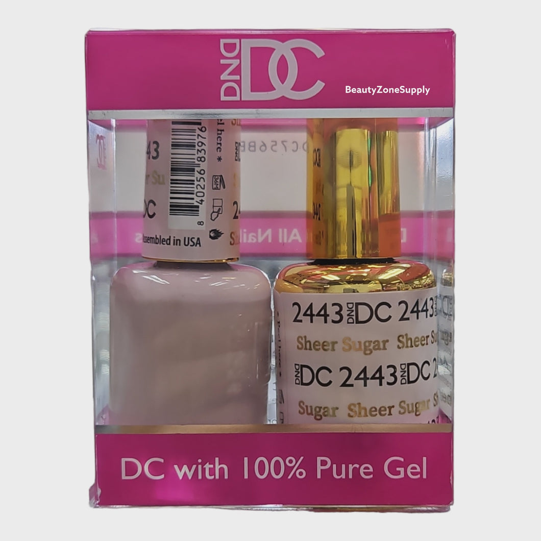 DND DC Duo Gel & Lacquer Sheer Sugar #2443