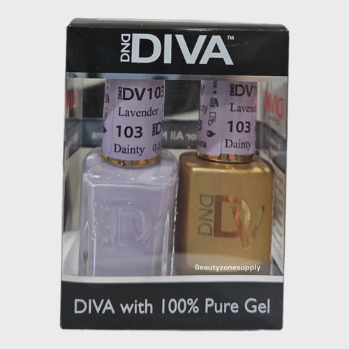 DND Diva Duo Gel & Lacquer 103 Lavender Dainty