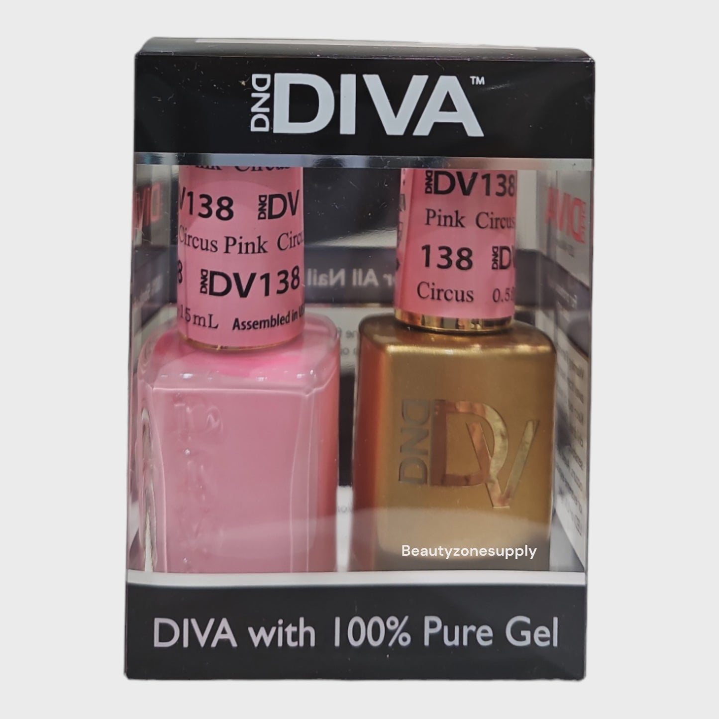 DND Diva Duo Gel & Lacquer 138 Circus Pink