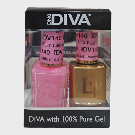 DND Diva Duo Gel & Lacquer 140 Little Piggy