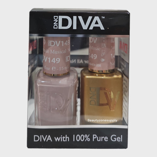 DND Diva Duo Gel & Lacquer 149 Nude Musical