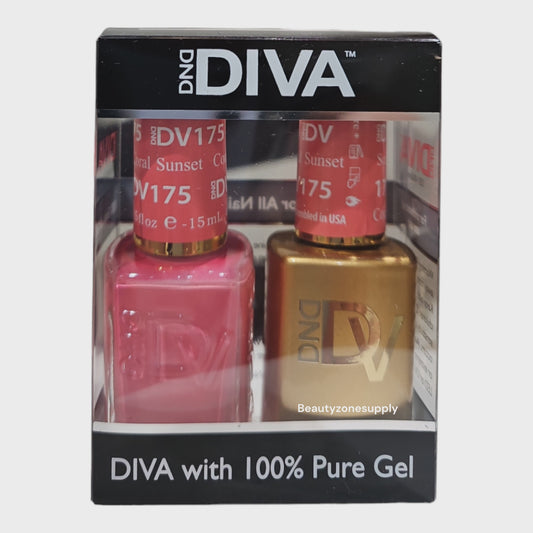 DND Diva Duo Gel & Lacquer 175 Coral Sunset