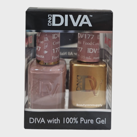 DND Diva Duo Gel & Lacquer 177 Food Coma