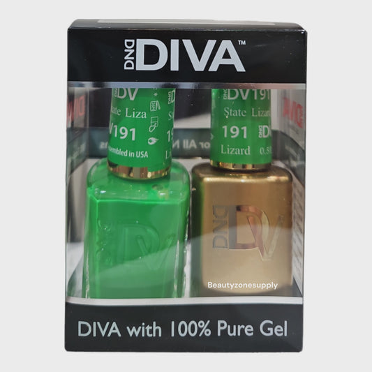 DND Diva Duo Gel & Lacquer 191 Lizard State