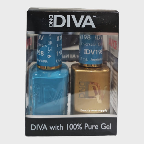 DND Diva Duo Gel & Lacquer 198 Overseas