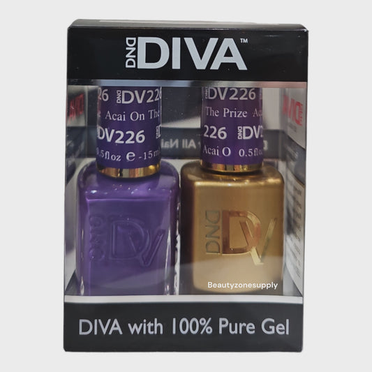 DND Diva Duo Gel & Lacquer 226 Acai On The Prize
