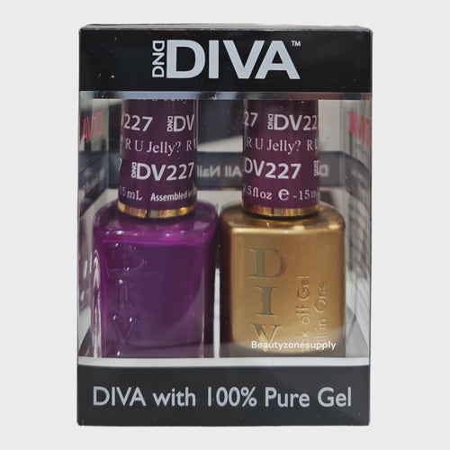 DND Diva Duo Gel & Lacquer 227 R U Jelly?
