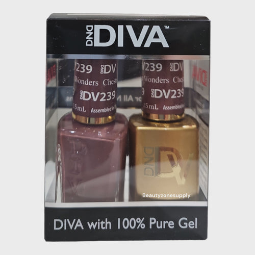 DND Diva Duo Gel & Lacquer 239 Chestnut wonders