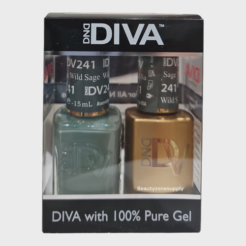DND Diva Duo Gel & Lacquer 241 Wild Sage