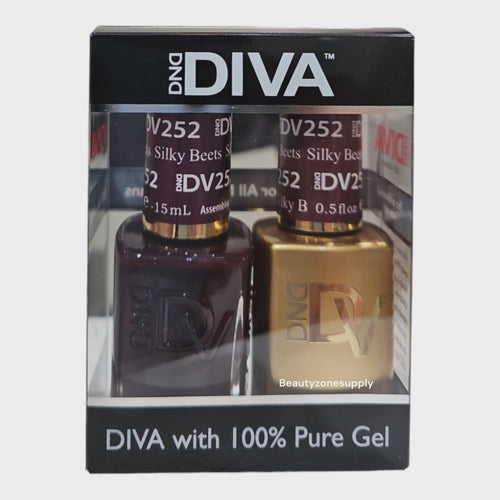 DND Diva Duo Gel & Lacquer 252 Silky Beets