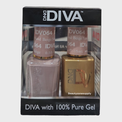 DND Diva Duo Gel & Lacquer 064 Beige Sand