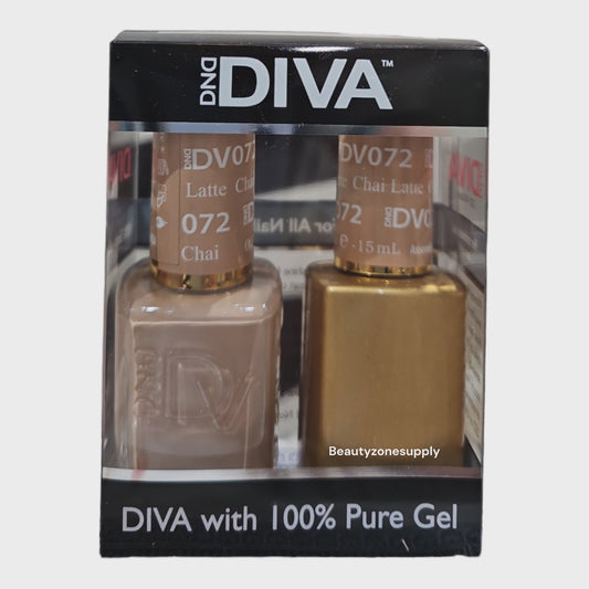 DND Diva Duo Gel & Lacquer 072 Chai Latte