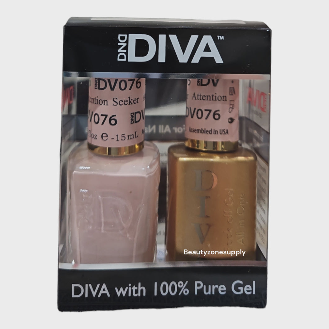 DND Diva Duo Gel & Lacquer 076 Attention Seeker