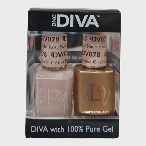 DND Diva Duo Gel & Lacquer 078 Rose Nude