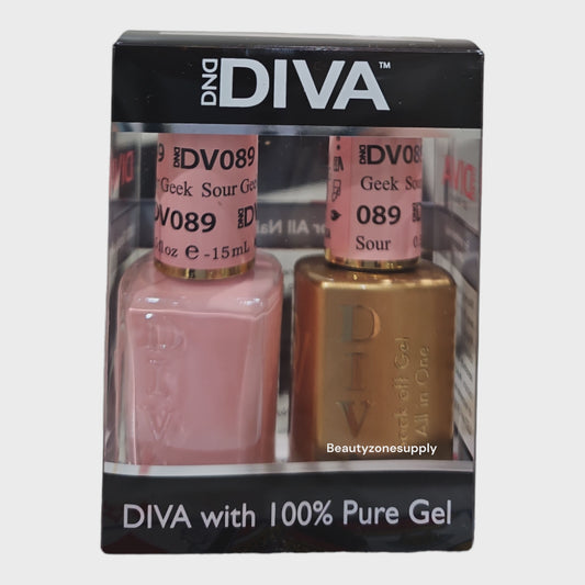 DND Diva Duo Gel & Lacquer 089 Sour Geek