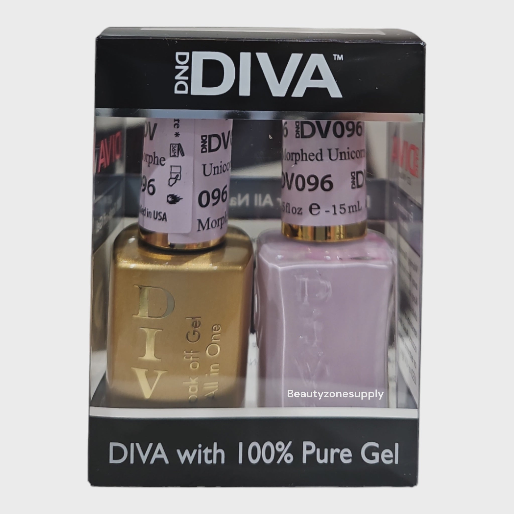 Dnd Diva Raspberry DND Diva Duo Gel & Lacquer 096 Morphed Unicorn – Beauty Zone Nail Supply