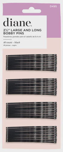 Diane 2.5 in  Bobby Pins large Black 40 count #D495