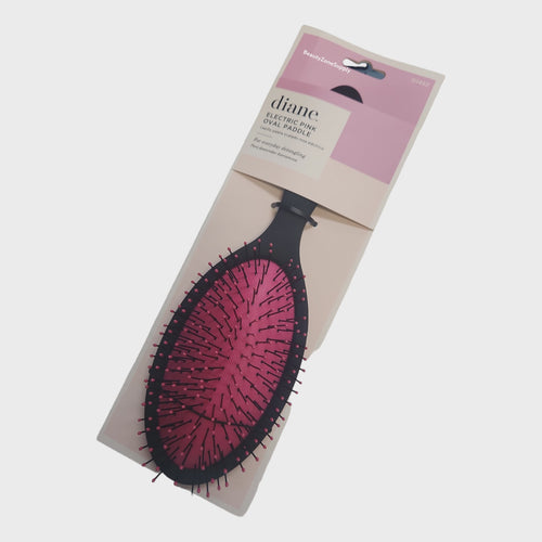 Diane Electric Pink Oval Paddle hair Brush  D1452