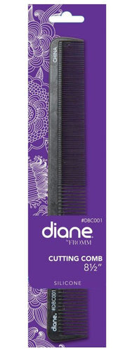 Diane Silicone Cutting Comb Black 8 1/2