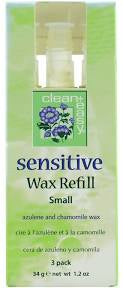 Clean & Easy Small Sensitive Wax Refill - 3 pk #41233-Beauty Zone Nail Supply