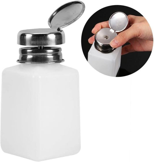 Empty Bottle 6 oz Pump Dispenser with Metal Lip # DL-C92