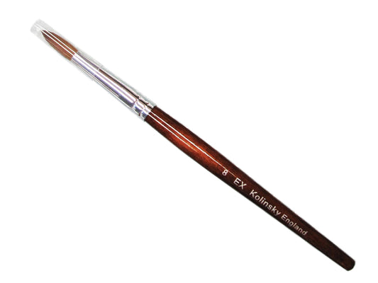 Ex acrylic nail brush kolinsky size 08 - BeautyzoneNailSupply