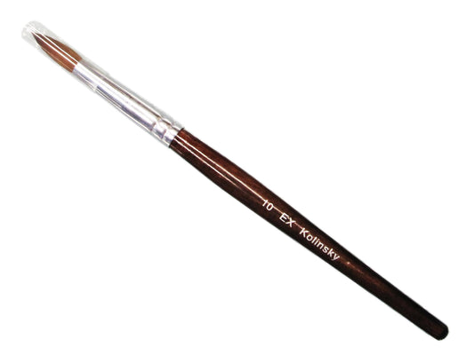 Ex acrylic nail brush kolinsky size 10 - BeautyzoneNailSupply