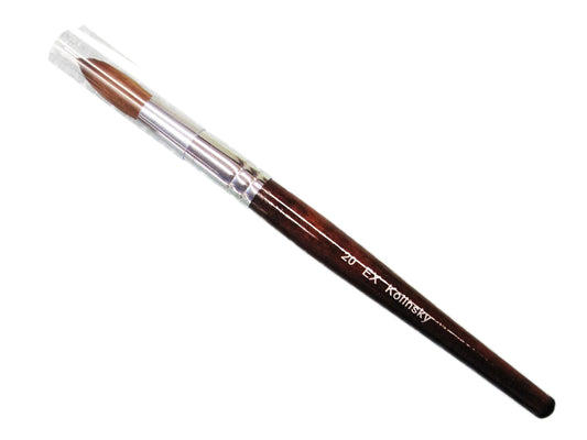 Ex acrylic nail brush kolinsky size 20 - BeautyzoneNailSupply