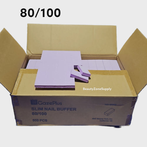 GazePlus Nail Buffer Mini Slim Purple white 80/100 2x500 pc #GB12