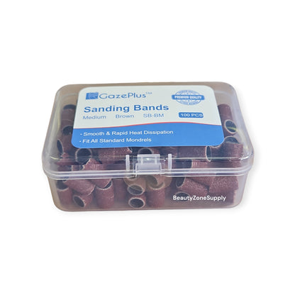 Gaze Plus Sanding Bands Brown 100 ct