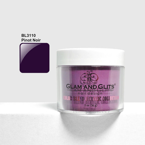 Glam & Glits Acrylic Powder Color Pinot Noir 2 Oz- Bl3110