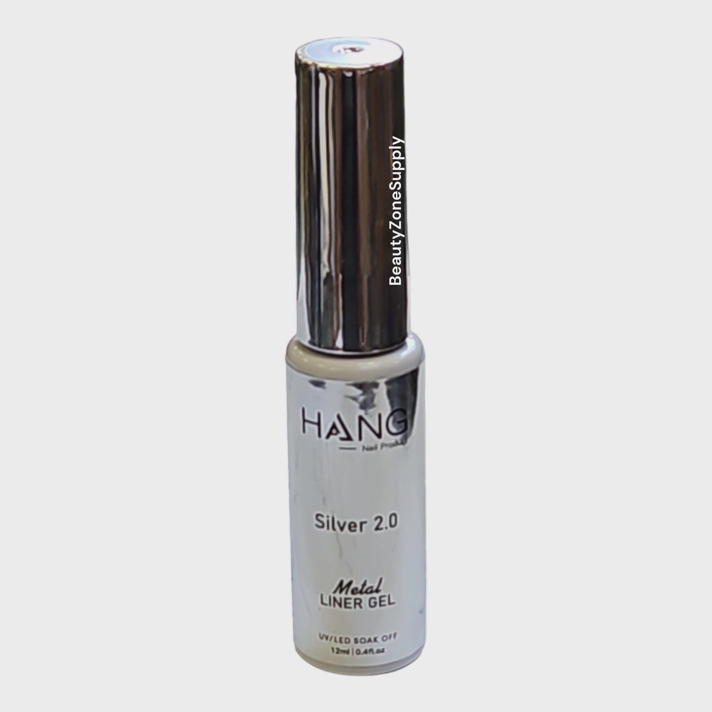 Hang Gel Metal Liner Gel Art Gel Silver 2 uv led 0.4 fl oz