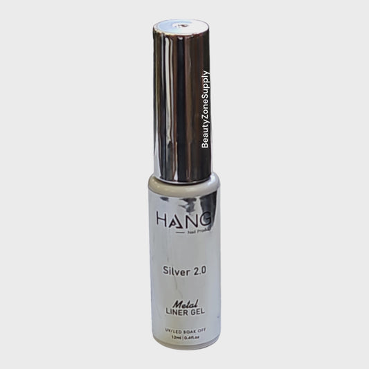 Hang Gel Metal Liner Gel Art Gel Silver 2 uv led 0.4 fl oz