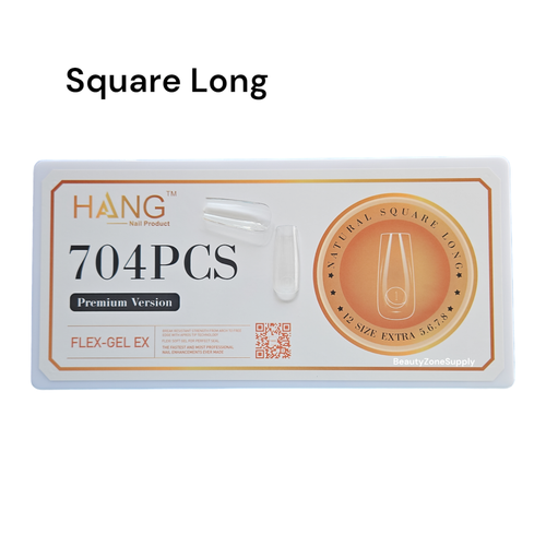 Hang Gel X Flex Gel Premium Square Long Box 12 Size 704 tips