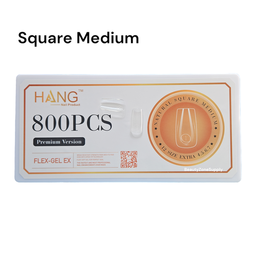 Hang Gel X Flex Gel Premium Square Medium Box 12 Size 704 tips