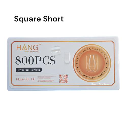 Hang Gel X Flex Gel Premium Square Short Box 12 Size 704 tips