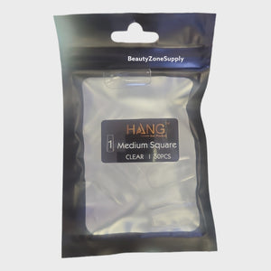 Hang Gel x Tips Square Medium 50 pc Refill Bag