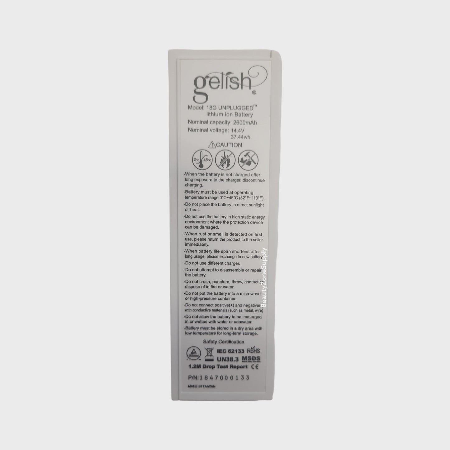 Harmony Gelish 18g unplugged Replacement Battery #1168017